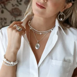 Shop Two-Tone X Beaded Ring Two-Tone