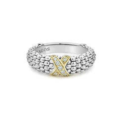 Outlet Two-Tone X Caviar Diamond Ring Two-Tone