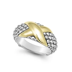 Cheap Two-Tone X Caviar Ring Two-Tone