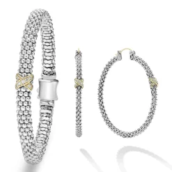 Cheap Two-Tone X Diamond Gift Set Diamonds