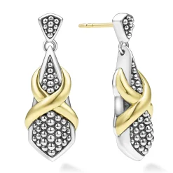 Outlet Two-Tone X Drop Earrings Two-Tone