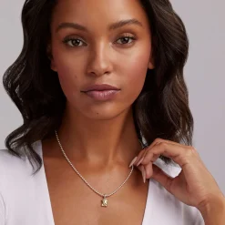 Store Two-Tone X Pendant Necklace Two-Tone