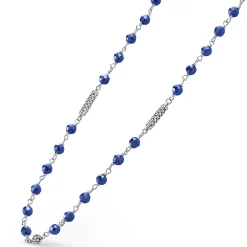 Sale Ultramarine Ceramic Beaded Necklace Gemstones