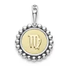 New Virgo Zodiac Charm Two-Tone