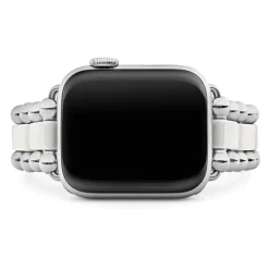 Clearance White Ceramic And Stainless Steel Watch Bracelet-38-45Mm Watch Bracelets