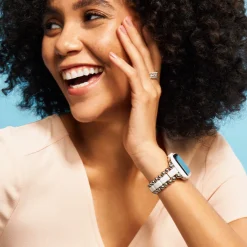 Clearance White Ceramic And Stainless Steel Watch Bracelet-38-45Mm Watch Bracelets