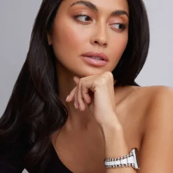 Outlet White Ceramic And Stainless Steel Watch Bracelet-42-49Mm Watch Bracelets