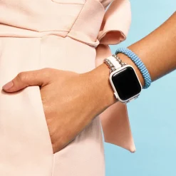 Fashion White Ceramic And Stainless Steel Watch Bracelet-38-45Mm Watch Bands