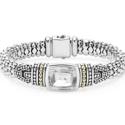 Clearance White Topaz Caviar Bracelet | 9Mm Gemstones