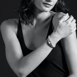 Clearance White Topaz Caviar Bracelet | 9Mm Gemstones