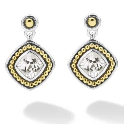 Flash Sale White Topaz Drop Earrings Gemstones