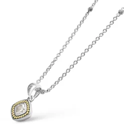Clearance White Topaz Pendant Necklace Gemstones