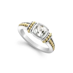 Store White Topaz Ring Two-Tone