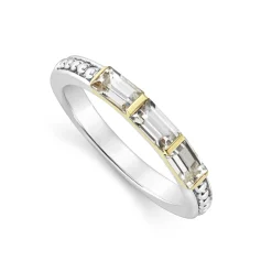 Store White Topaz Stacking Ring Gemstones