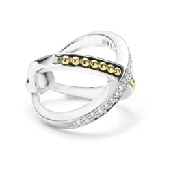 Discount X Diamond Ring Two-Tone