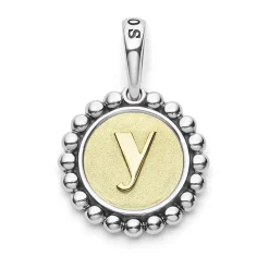 Shop Y Initial Charm Two-Tone