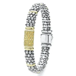 Cheap Yellow Sapphire Caviar Bracelet | 9Mm Gemstones