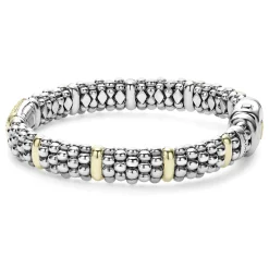 Cheap Yellow Sapphire Caviar Bracelet | 9Mm Two-Tone